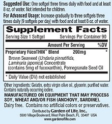 Fucothin supplement facts
